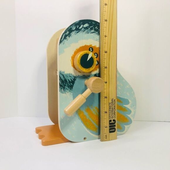 manhattan toy wooden espresso bird/owl replacement base ONLY 2020 play pretend - Picture 2 of 7